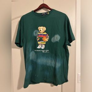 Polo Ralph Lauren bear green t shirt